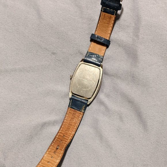 Retro Quartz Birthstone Watch Leather Band Black Pink Red Purple Yellow Blue - Picture 4 of 14